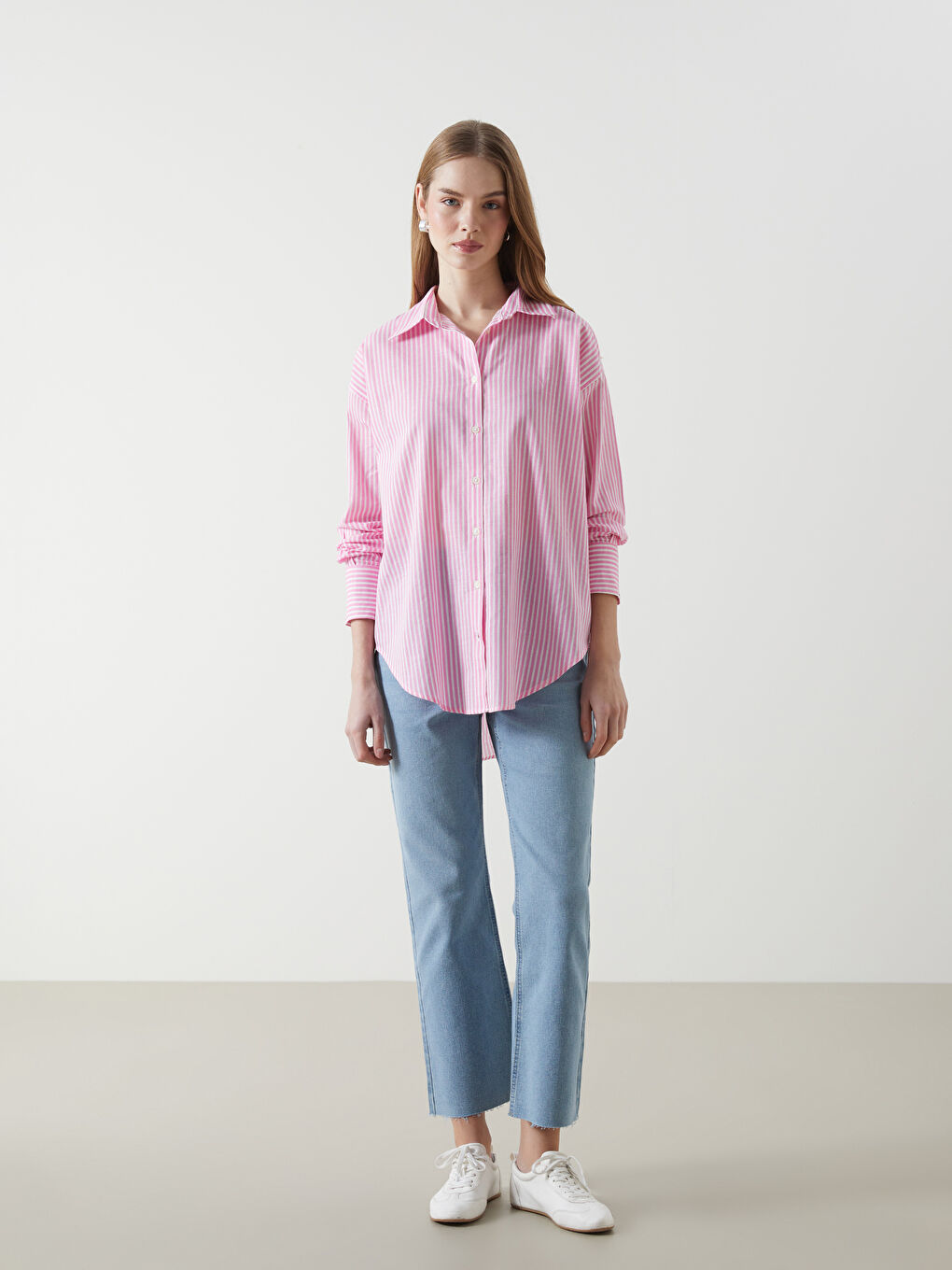 قميص تونيك للسيدات مخطط-1