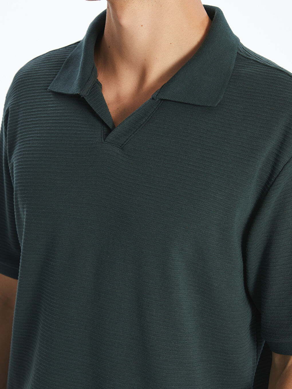 Polo Neck Pique Men's T-Shirt-2