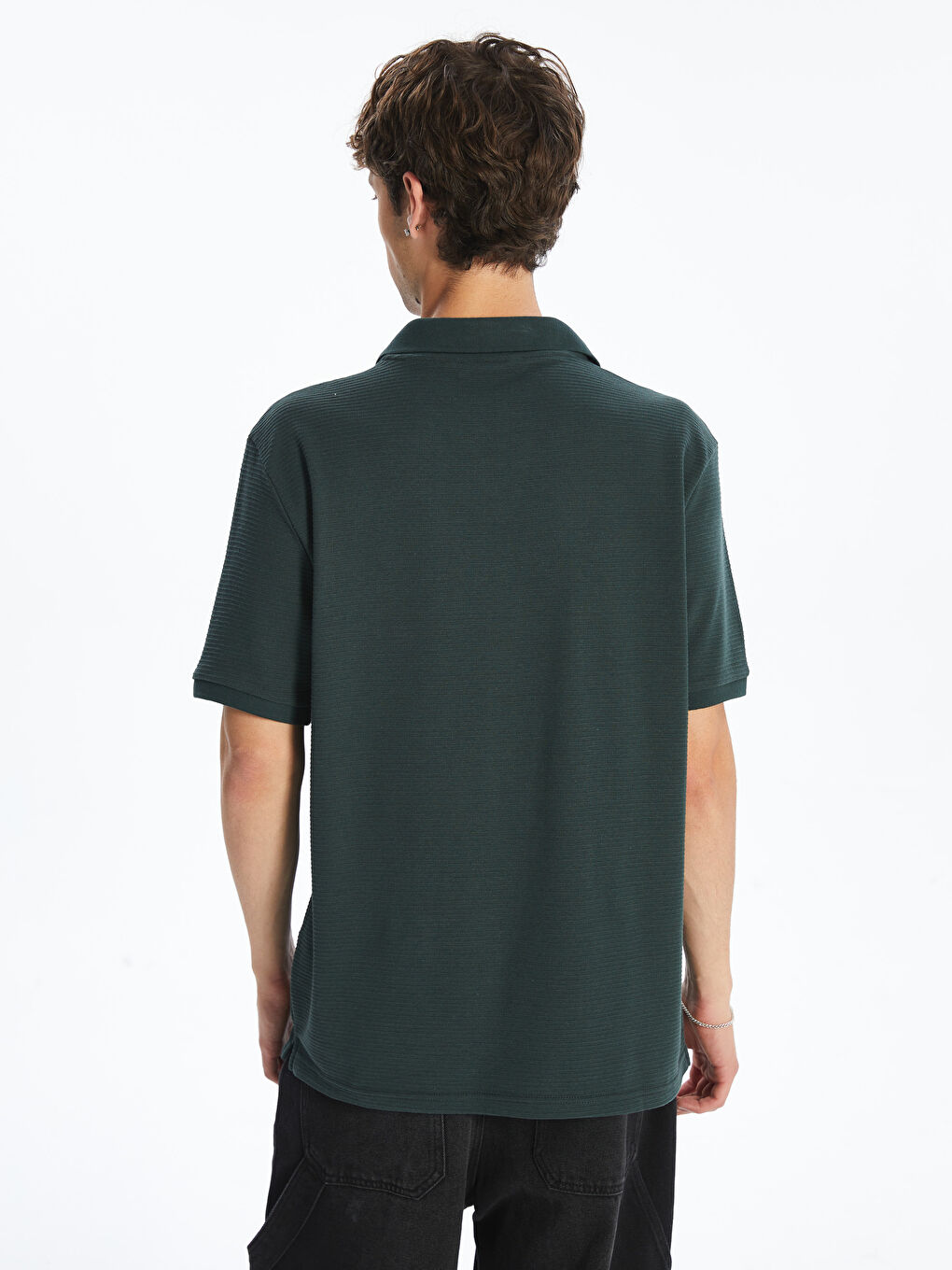 Polo Neck Pique Men's T-Shirt-3