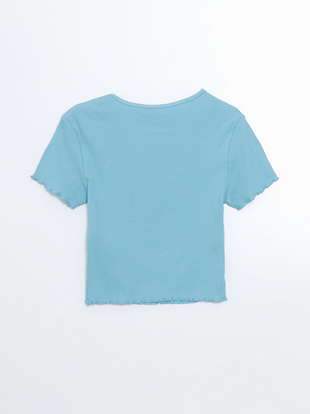 Crew Neck Embroidered Women's Crop Top -S5DK18Z8-Y0N