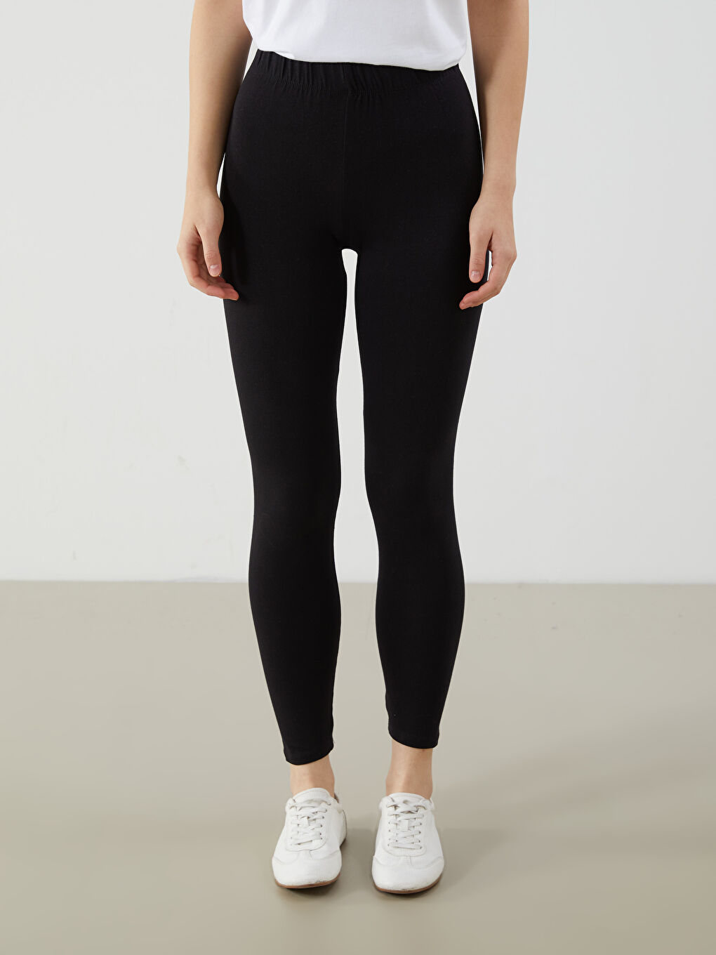 Elasticated Waist Women's Leggings -S5DK32Z8-CVL