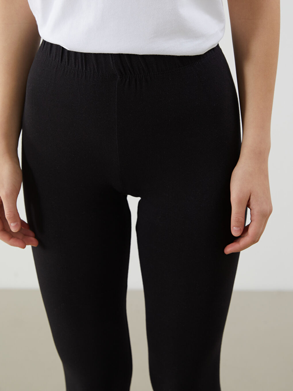 Elasticated Waist Women's Leggings -S5DK32Z8-CVL