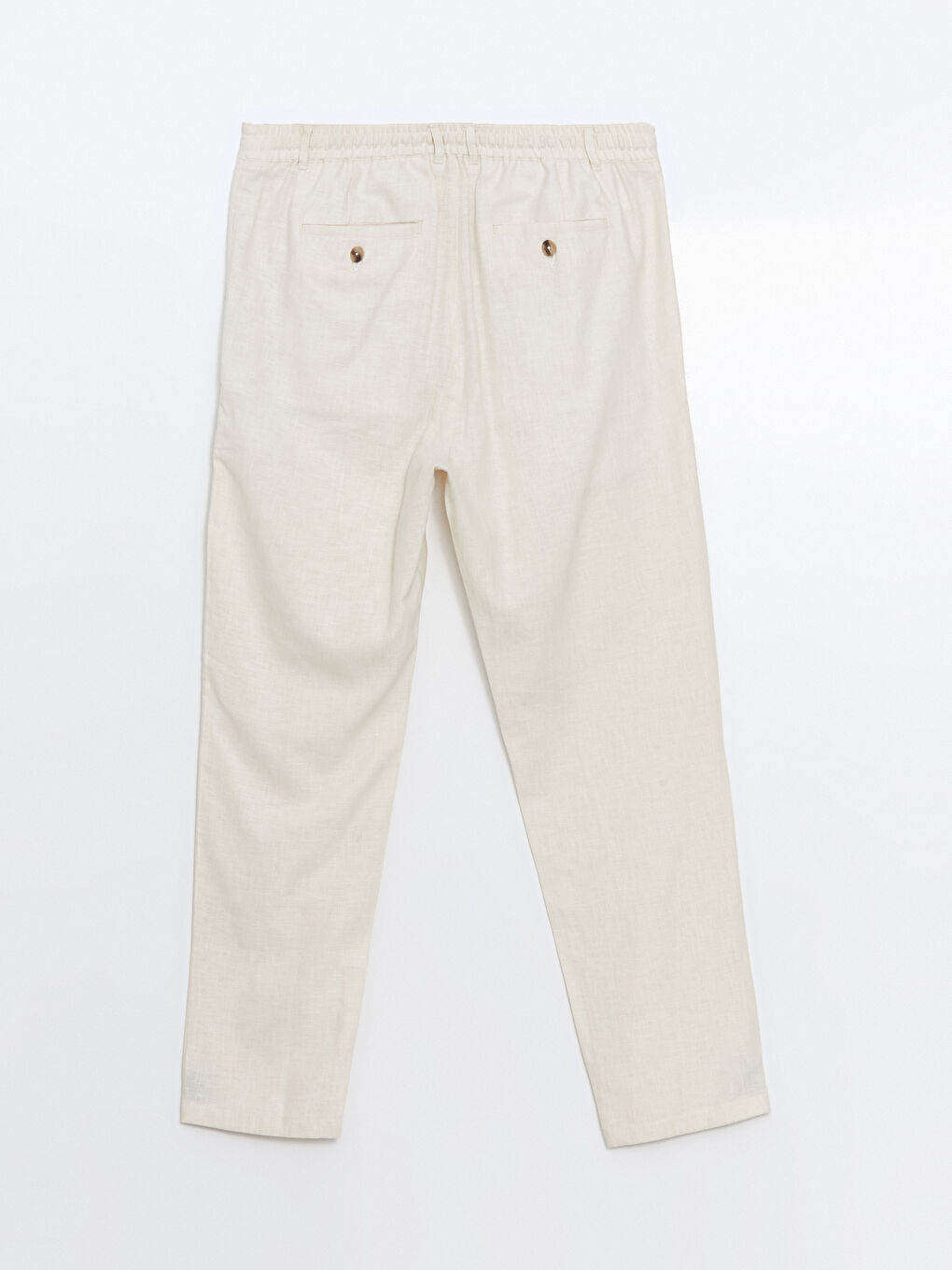 Slim Fit Linen Blend Men's Trousers-5