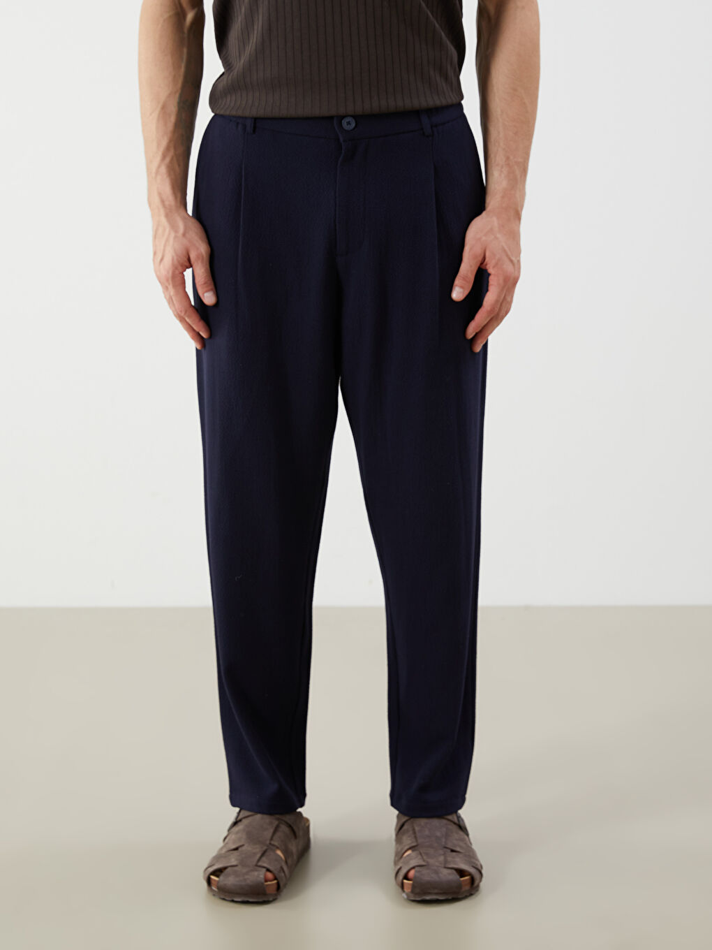 بنطلون رجالي بقصة عادية-1