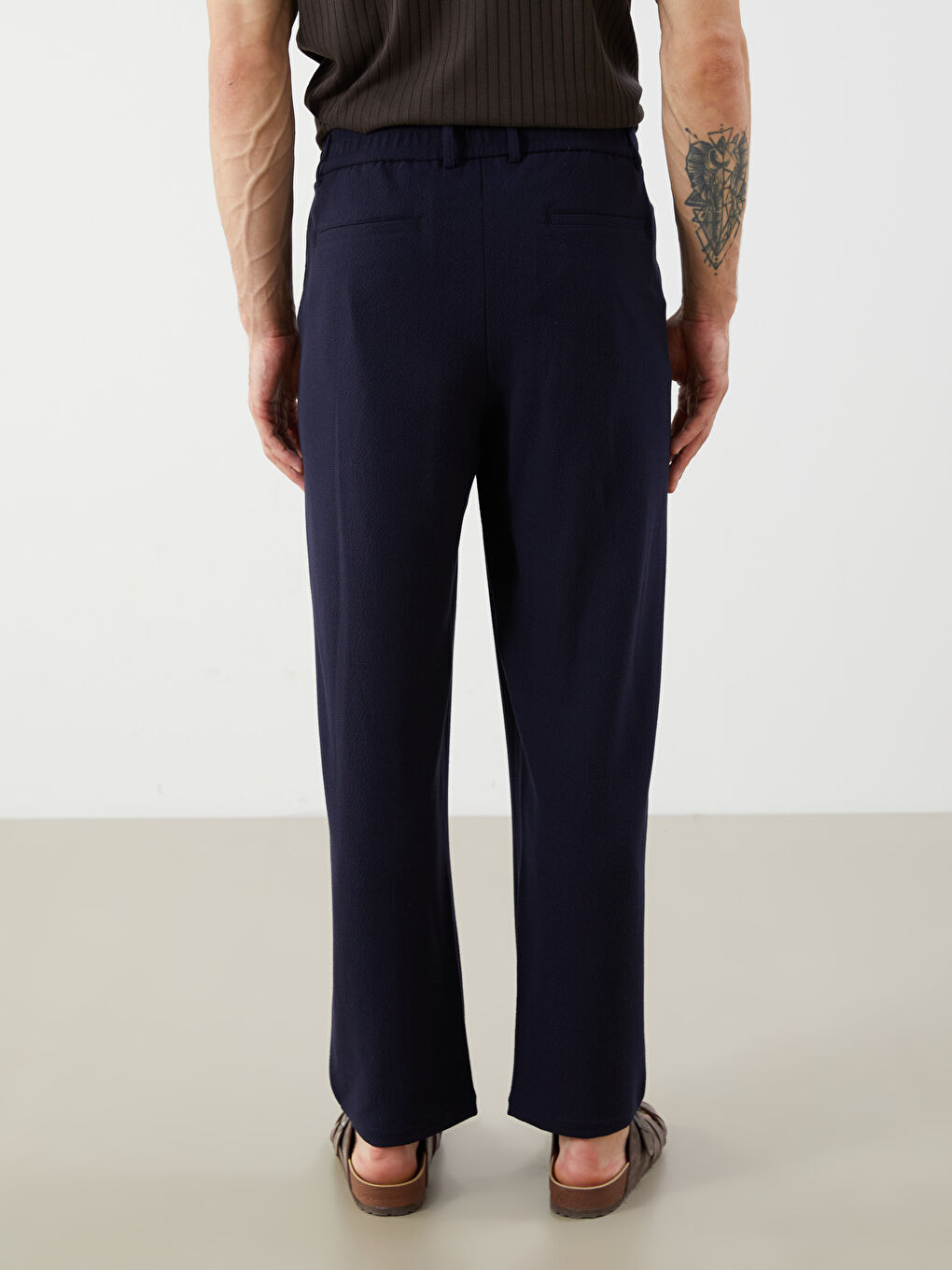 بنطلون رجالي بقصة عادية-3