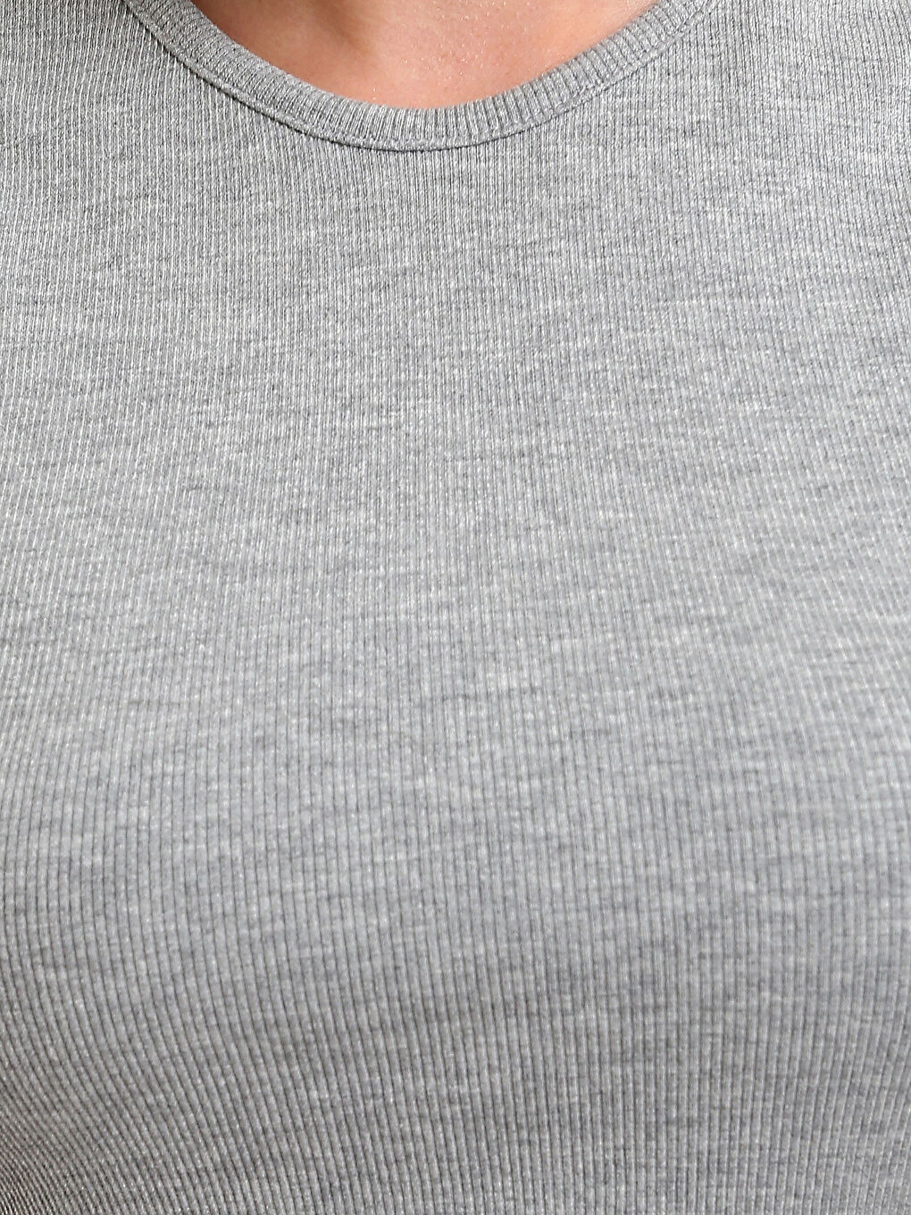 Crew Neck Textured Women's Crop Top-2