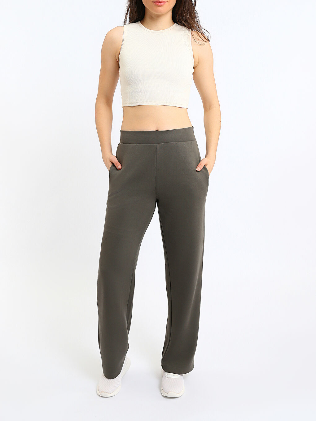 Crew Neck Textured Women's Crop Top-1