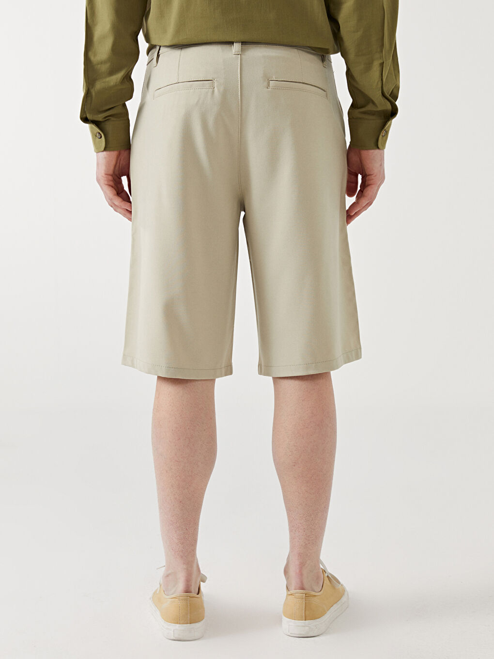 XSIDE Relaxed Fit Plain Men's Shorts -S5DK55Z8-S9H