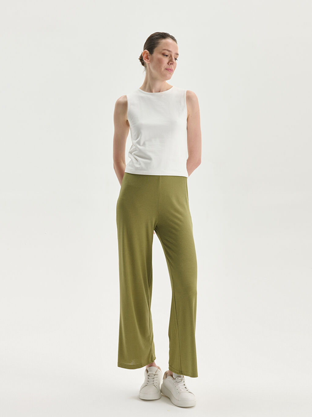 Women's Sweatpants with Elastic Waist -S5DK56Z8-H0E