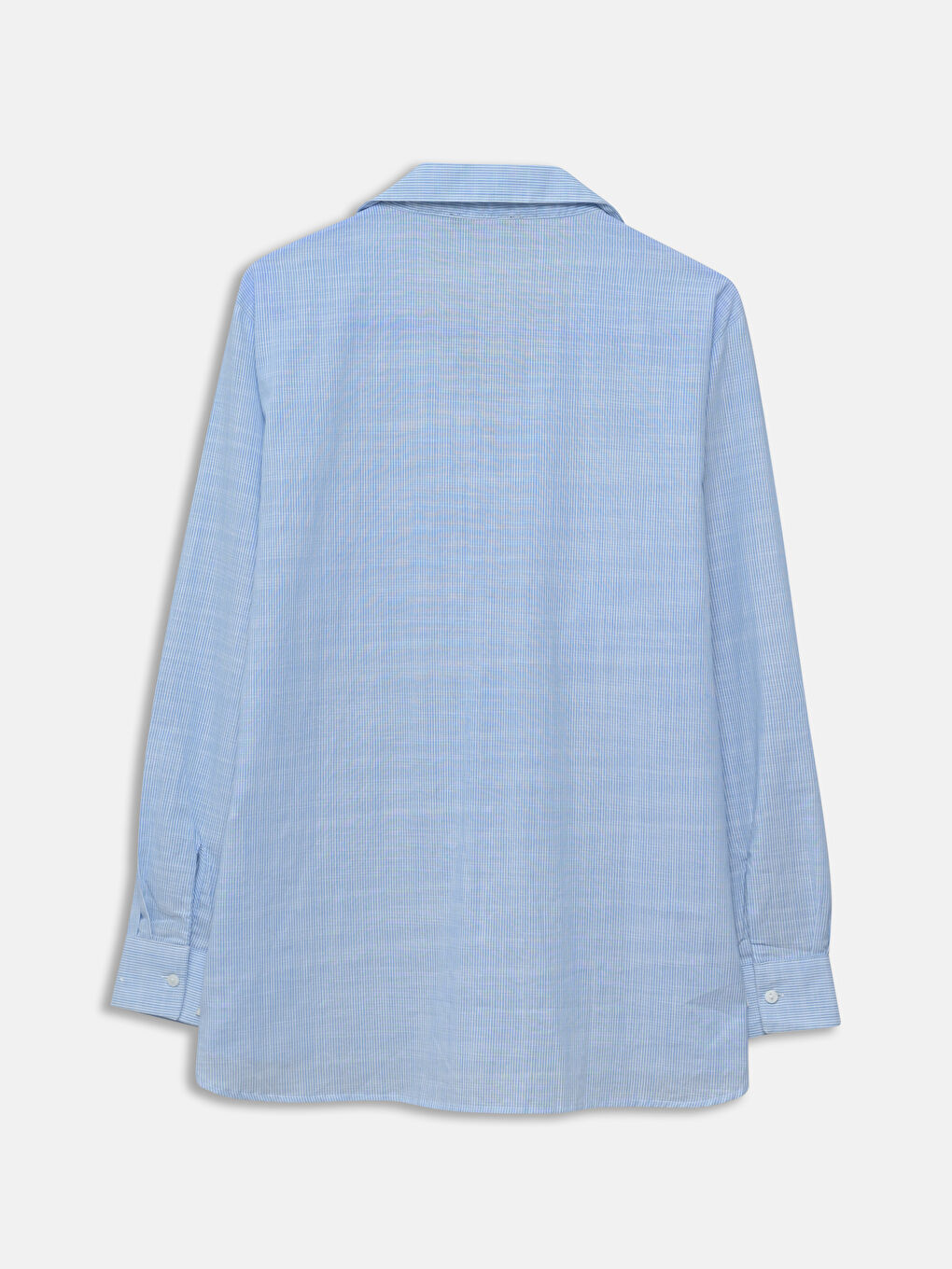 Pocket Detailed Striped Long Sleeve Women's Shirt -S5DK59Z8-LEN