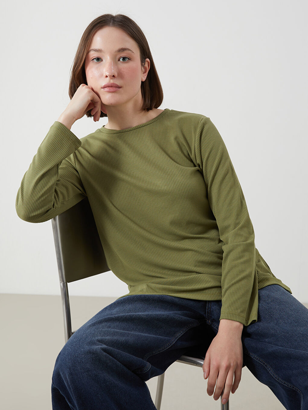 Crew Neck Women's T-Shirt -S5DK60Z8-H0E