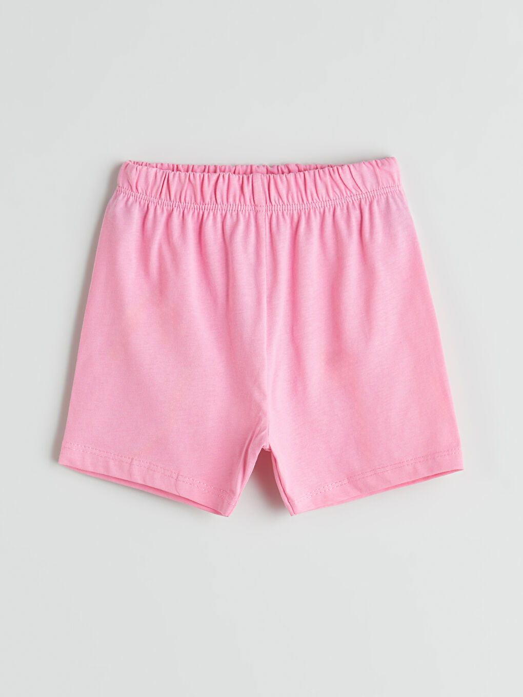 LCW baby Crew Neck Baby Girls' Shortie Pyjama Set 2 Pack -S5DK74Z1-FDU