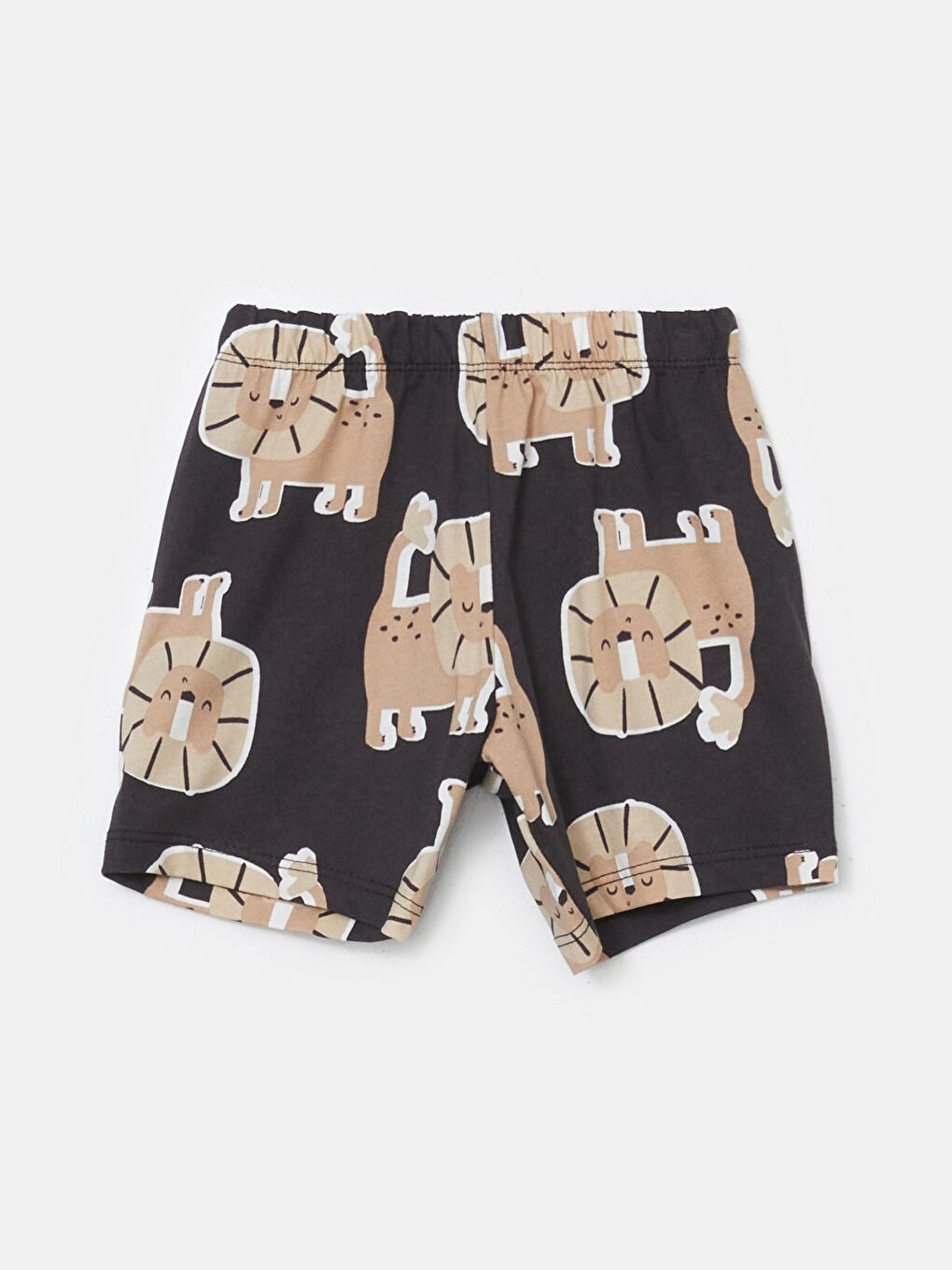 LCW baby Antrasit Beli Lastikli Baskılı Erkek Bebek Pijama Alt