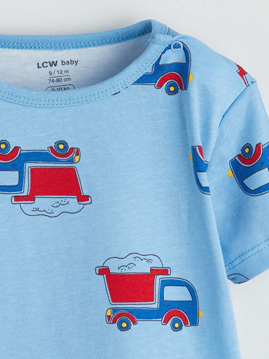 LCW baby Crew Neck Baby Boys Shortie Pyjama Set 2 Pack -S5DK83Z1-FFB