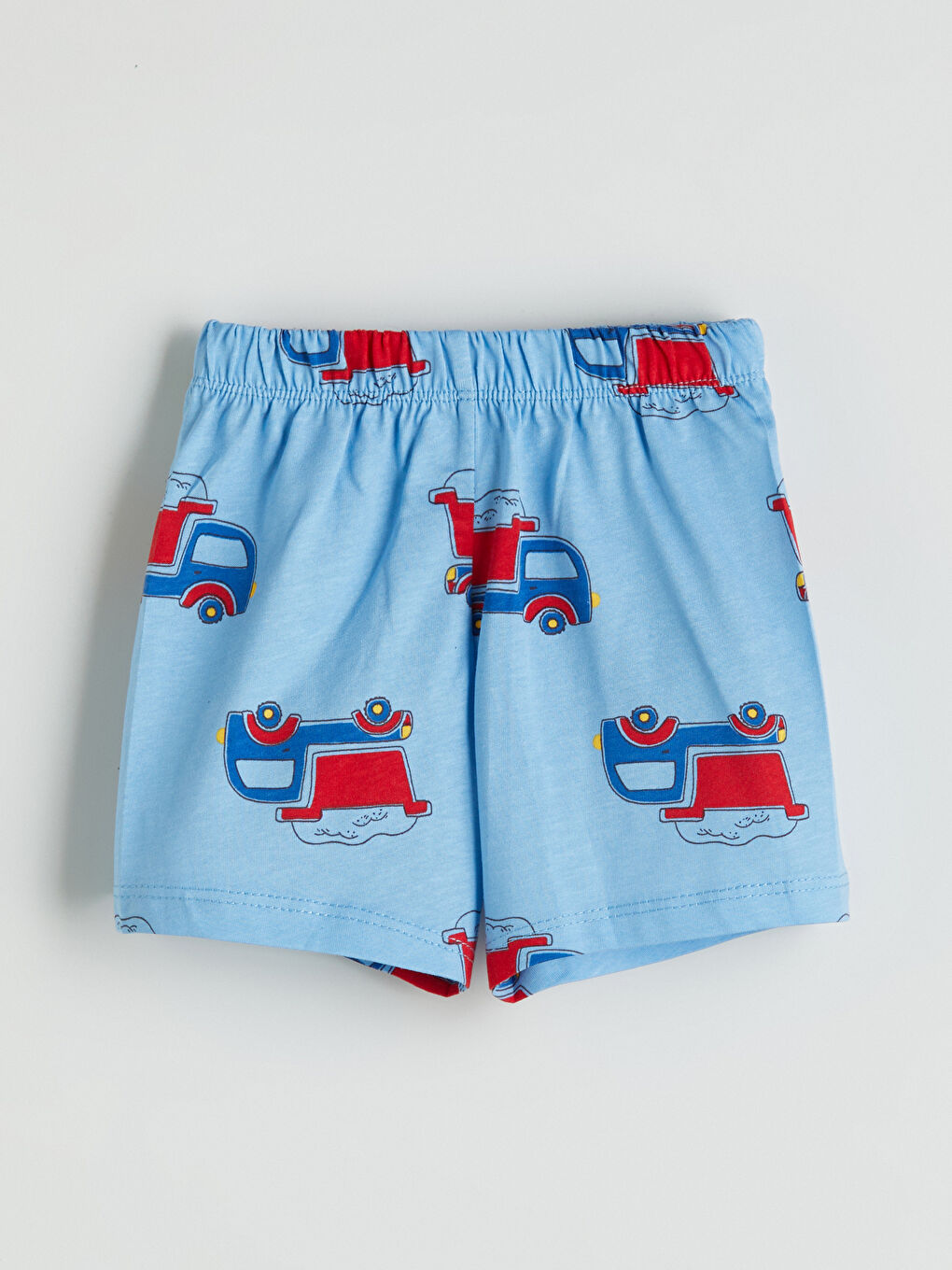 LCW baby Crew Neck Baby Boys Shortie Pyjama Set 2 Pack -S5DK83Z1-FFB