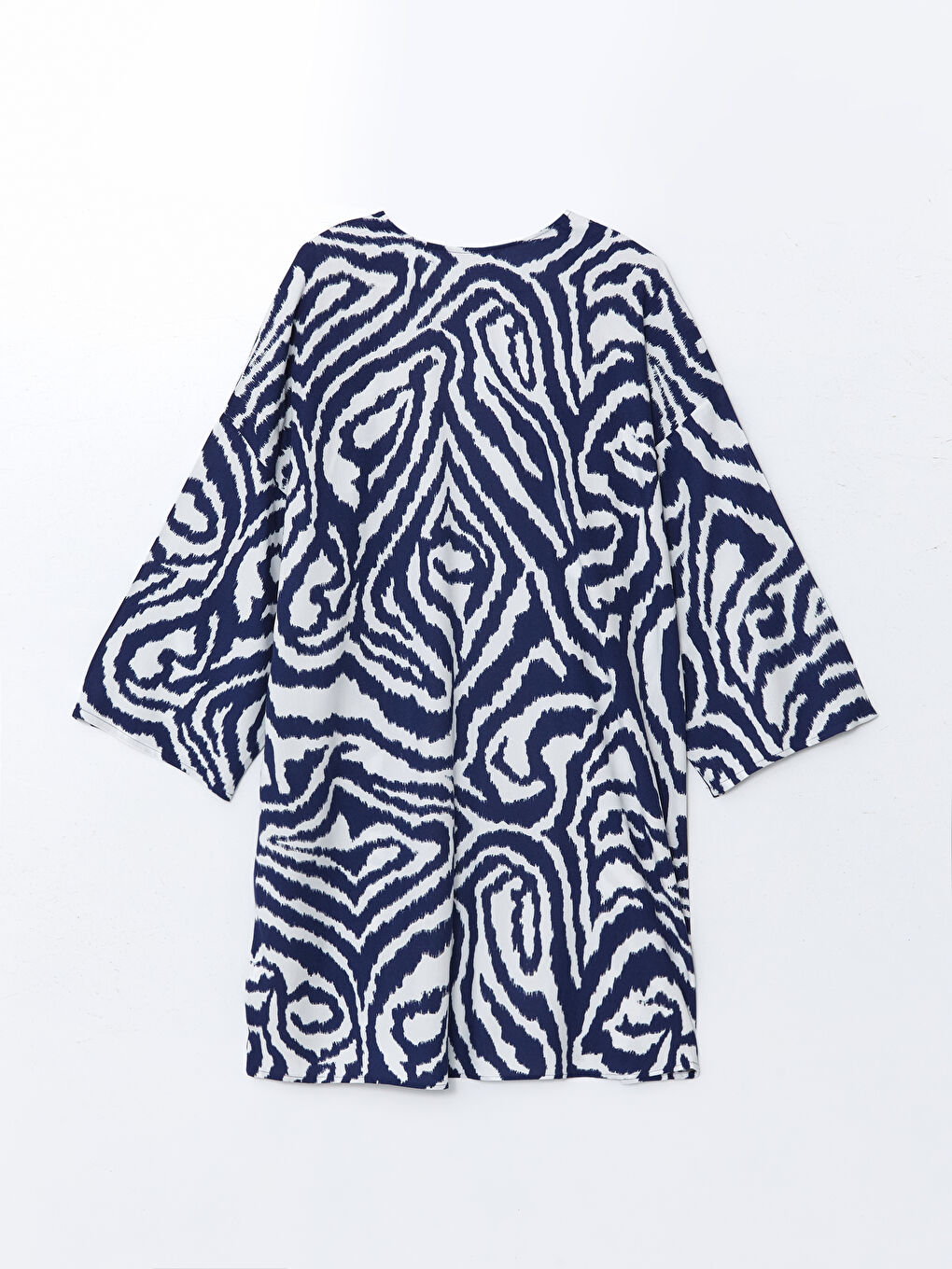 Shawl Collar Patterned Oversize Women's Kimono -S5DK86Z8-LQQ