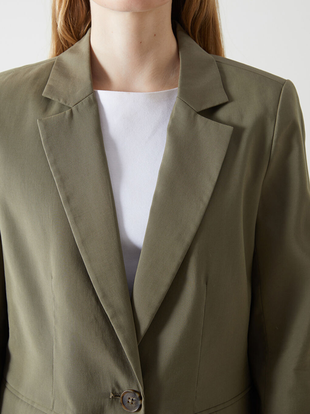 LCW Vision Linen Look Women's Blazer Jacket -S5DK88Z8-CTA
