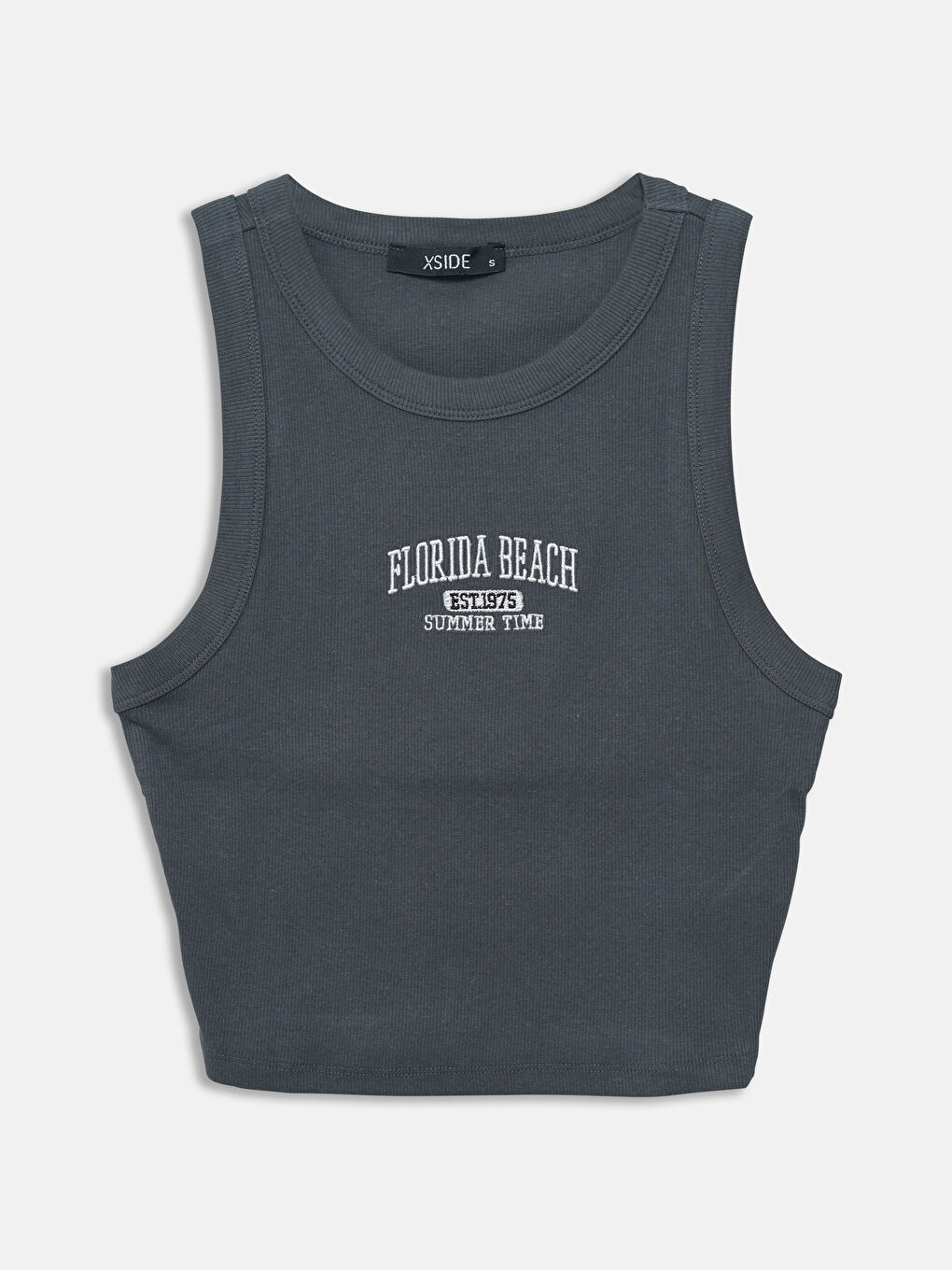 Crew Neck Embroidered Women's Tank Top -S5DK97Z8-HKT