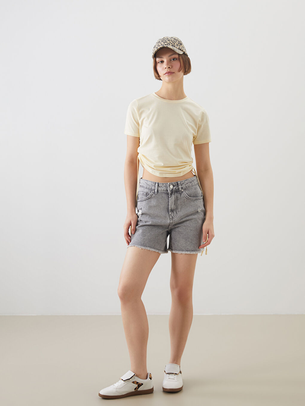 Woman YELLOW Crop Top -S5DL00Z8-ETY