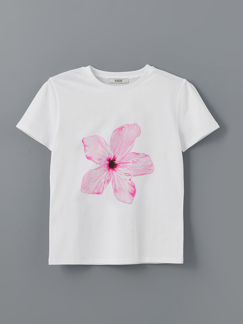 Crew Neck Floral Women's T-Shirt -S5DL17Z8-Q6K