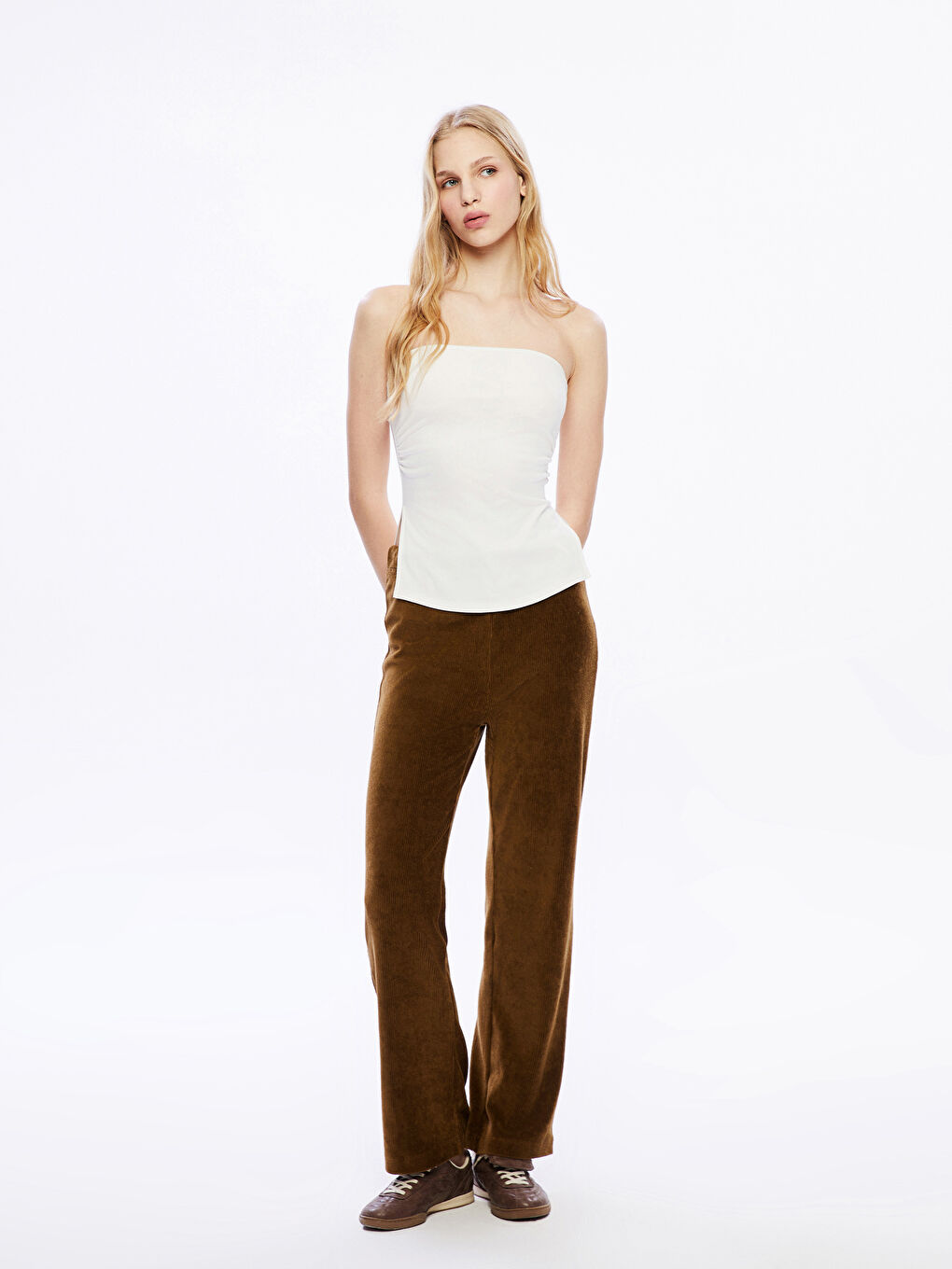 Strapless Neck Women's Crop Top -S5DL18Z8-R9J