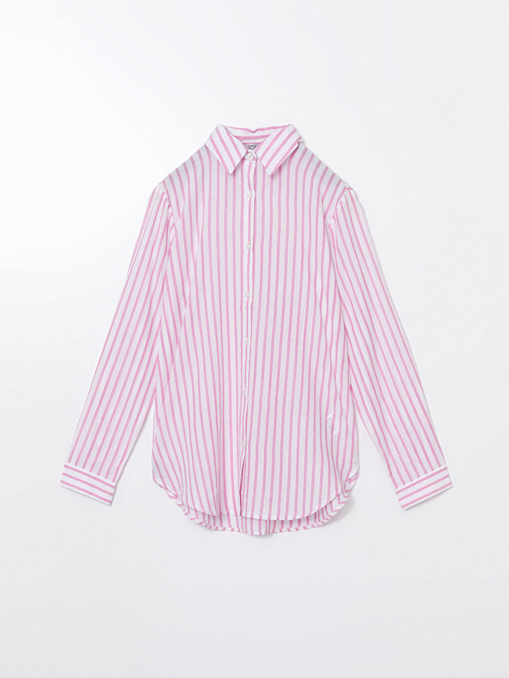Loose Fit Striped Poplin Women's Shirt -S5DL58Z8-LHK