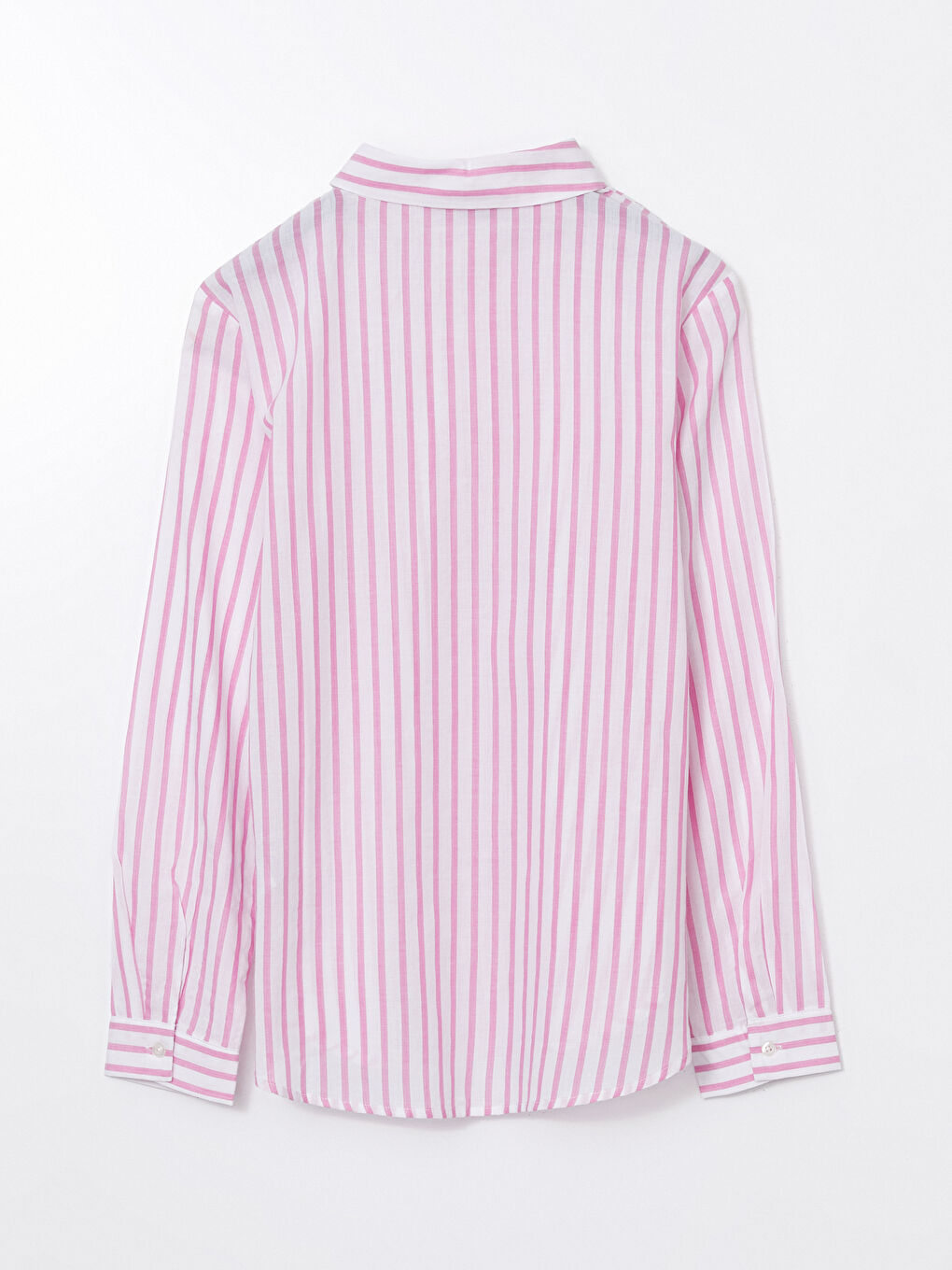 Loose Fit Striped Poplin Women's Shirt -S5DL58Z8-LHK