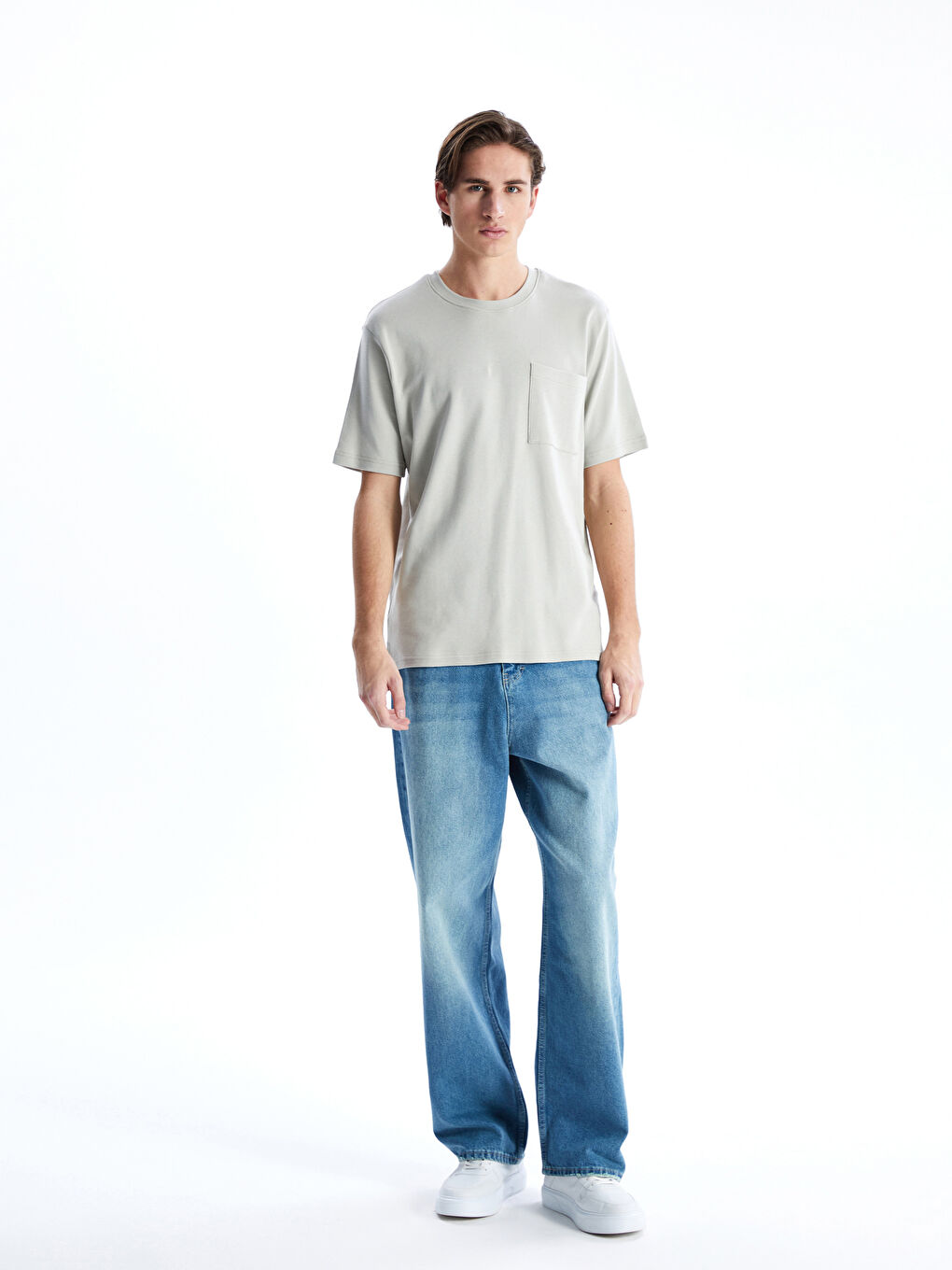 Crew Neck Short Sleeve Men's T-Shirt-1