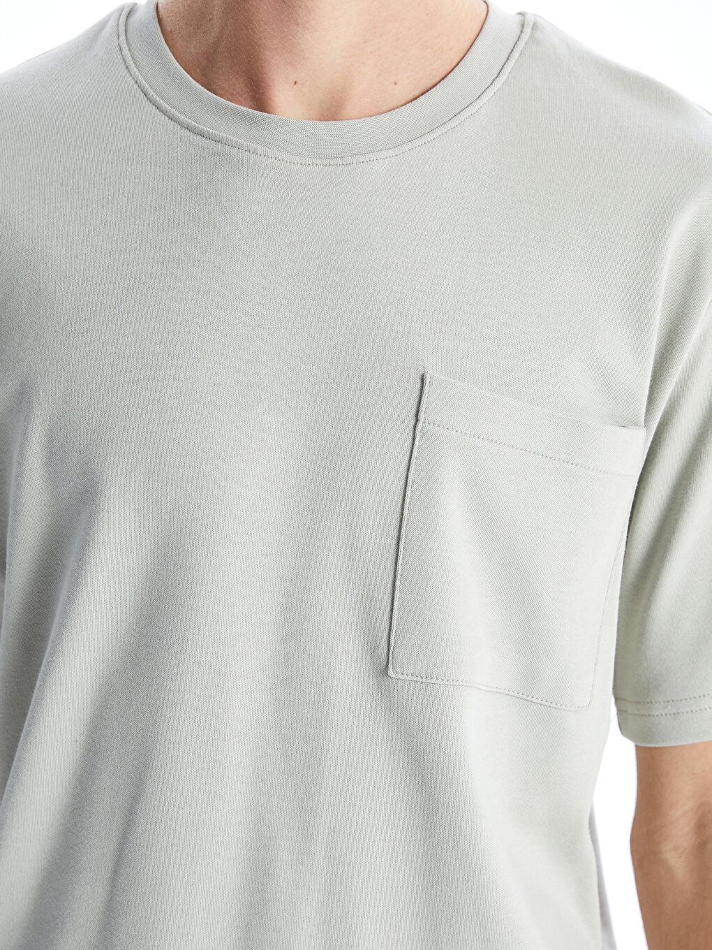 Crew Neck Short Sleeve Men's T-Shirt-2