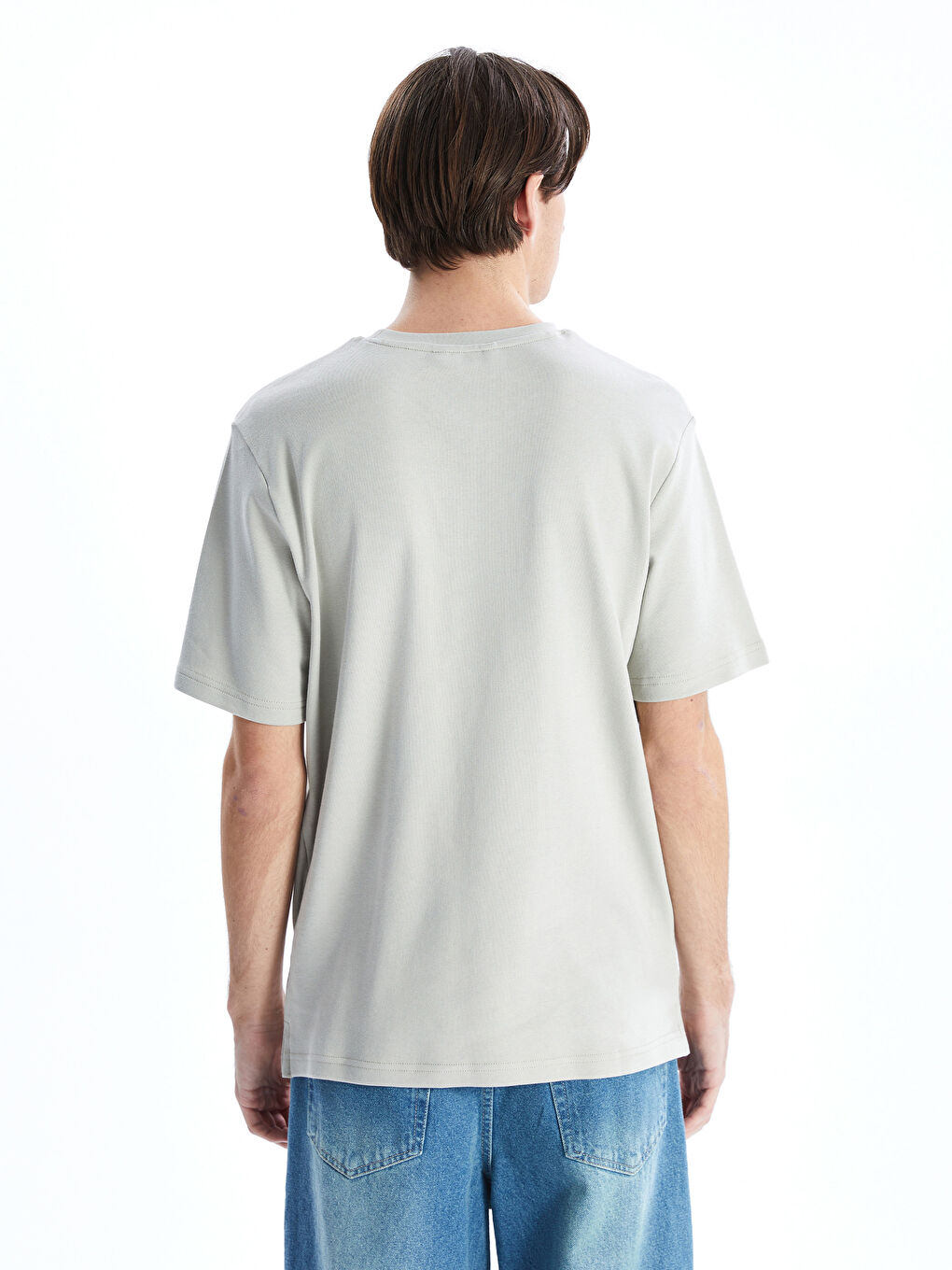 Crew Neck Short Sleeve Men's T-Shirt-3