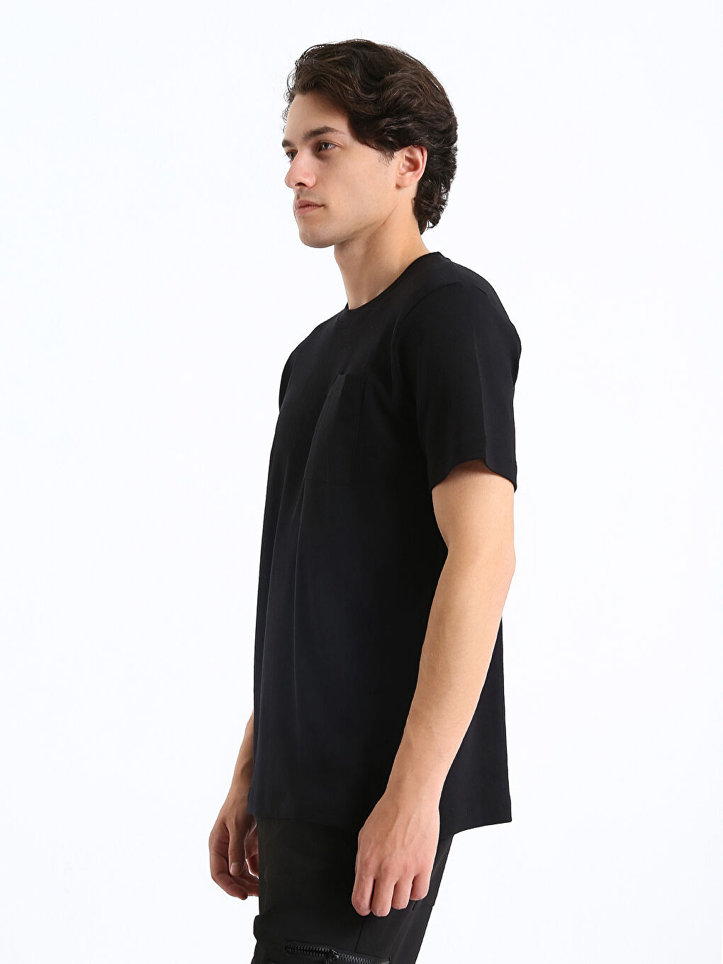 T-shirt à Manches Courtes pour Hommes avec Col Rond-3
