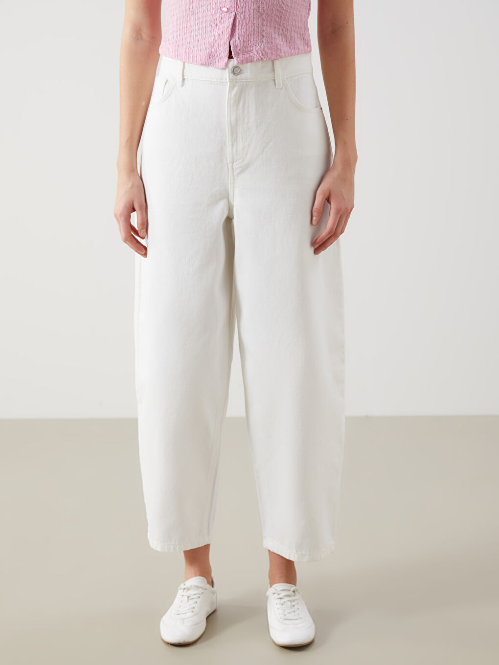 Balloon Fit Women's Jeans -S5DM81Z8-844