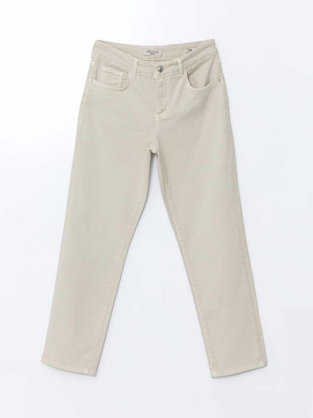 LCW Jeans Bej Slim Fit Kadın Jean Pantolon - 4