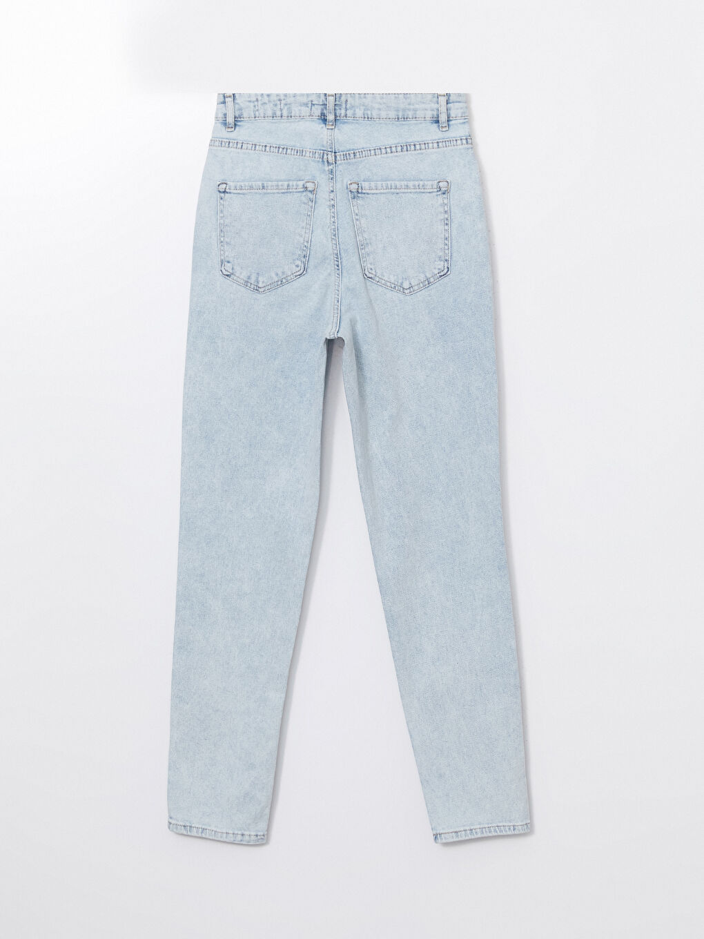 İndigo Slim Mom Kadın Jean Pantolon-5