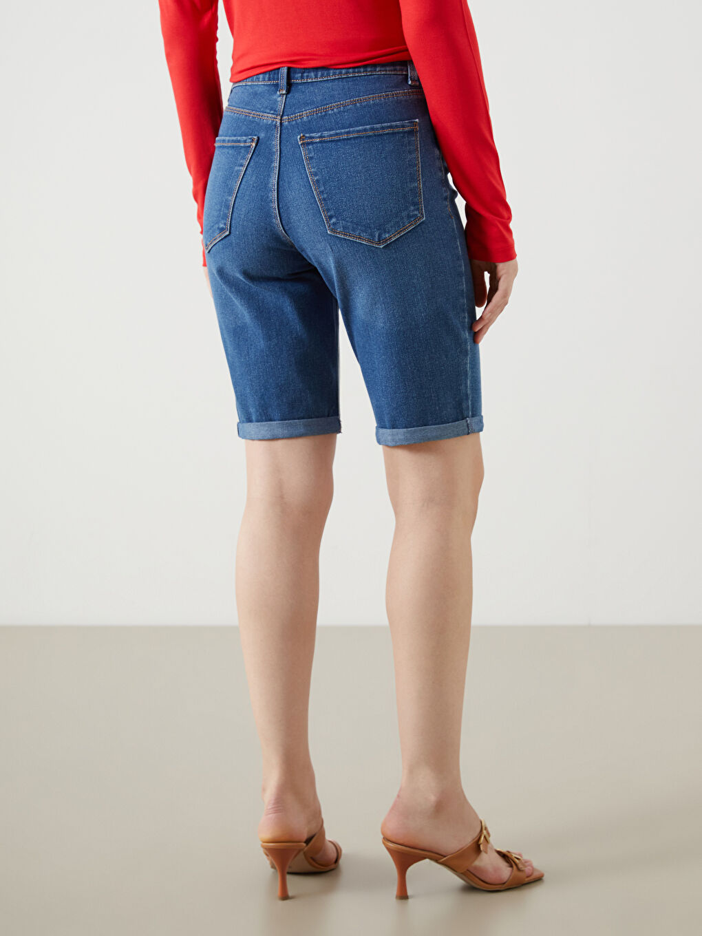 LCW Jeans شورت جينز نسائي ضيق -S5DN09Z8-507