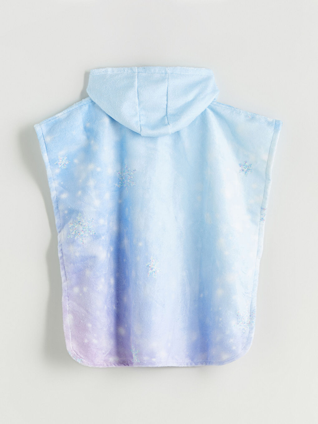 Mavi Elsa Baskılı Kız Bebek Plaj Havlusu-2