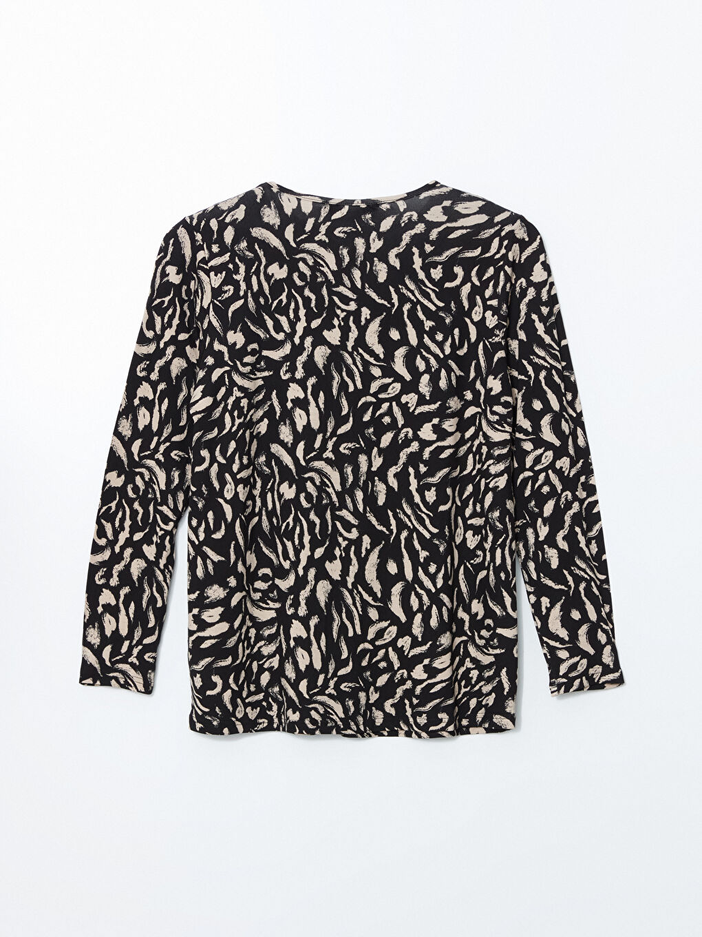 Crew Neck Patterned Women's T-Shirt -S5DO30Z8-LS6