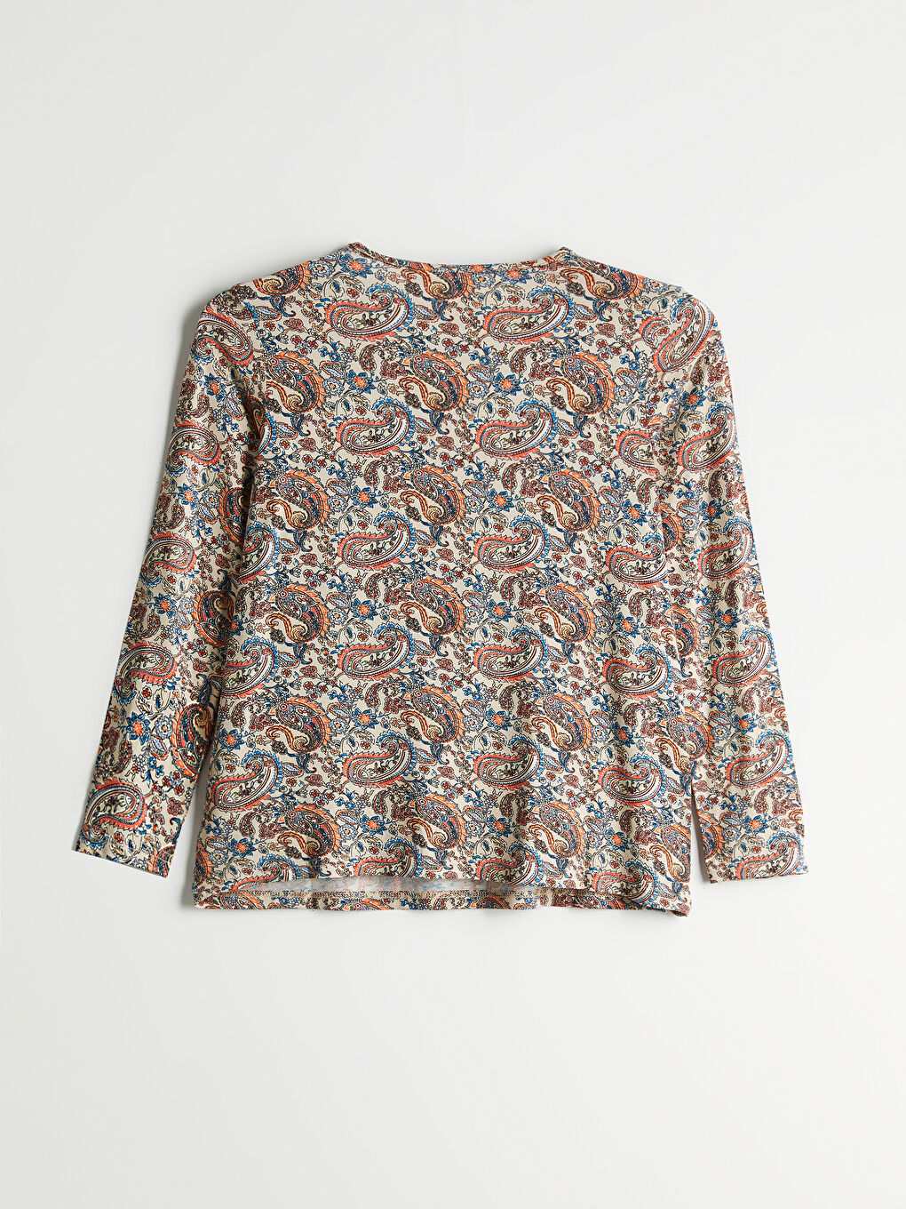 Crew Neck Patterned Women's T-Shirt-5