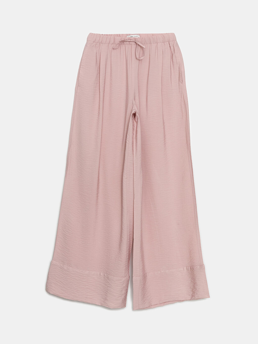 Ženske pantalone sa elastičnim pojasom i širokim nogavicama -S5DO45Z8-E6T