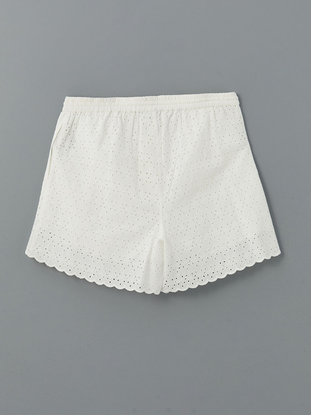 Elastic Waist Hole-Knitted Women's Shorts -S5DO49Z8-R9J
