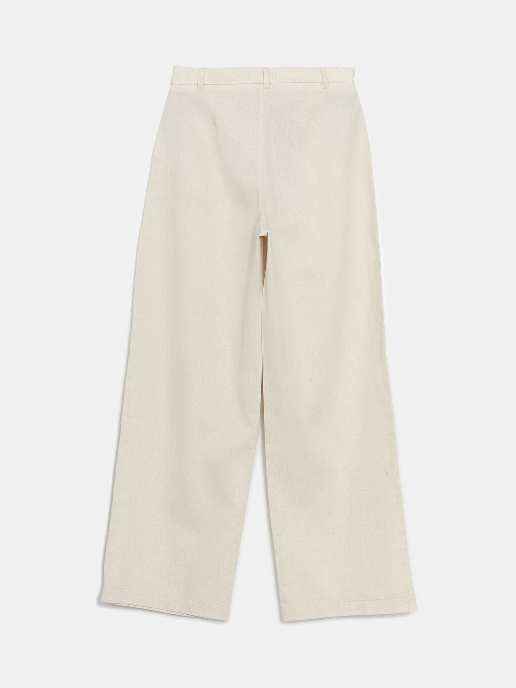 Loose Fit Linen Blend Women's Trousers -S5DO56Z8-R9J