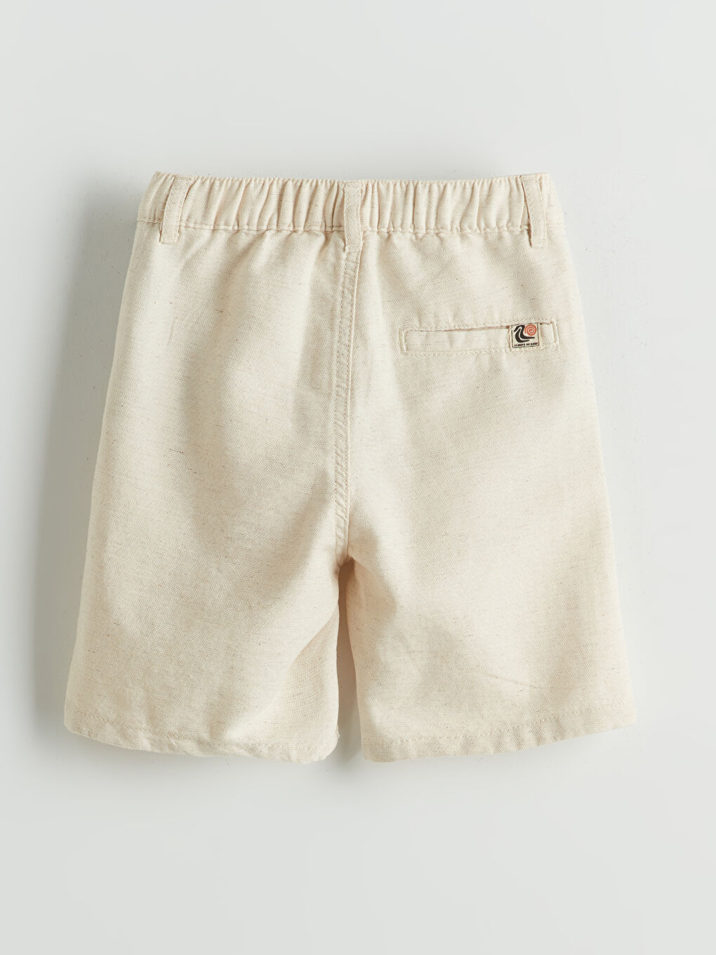 Elastic Waist Linen Blend Boy's Shorts -S5DO57Z4-FDJ