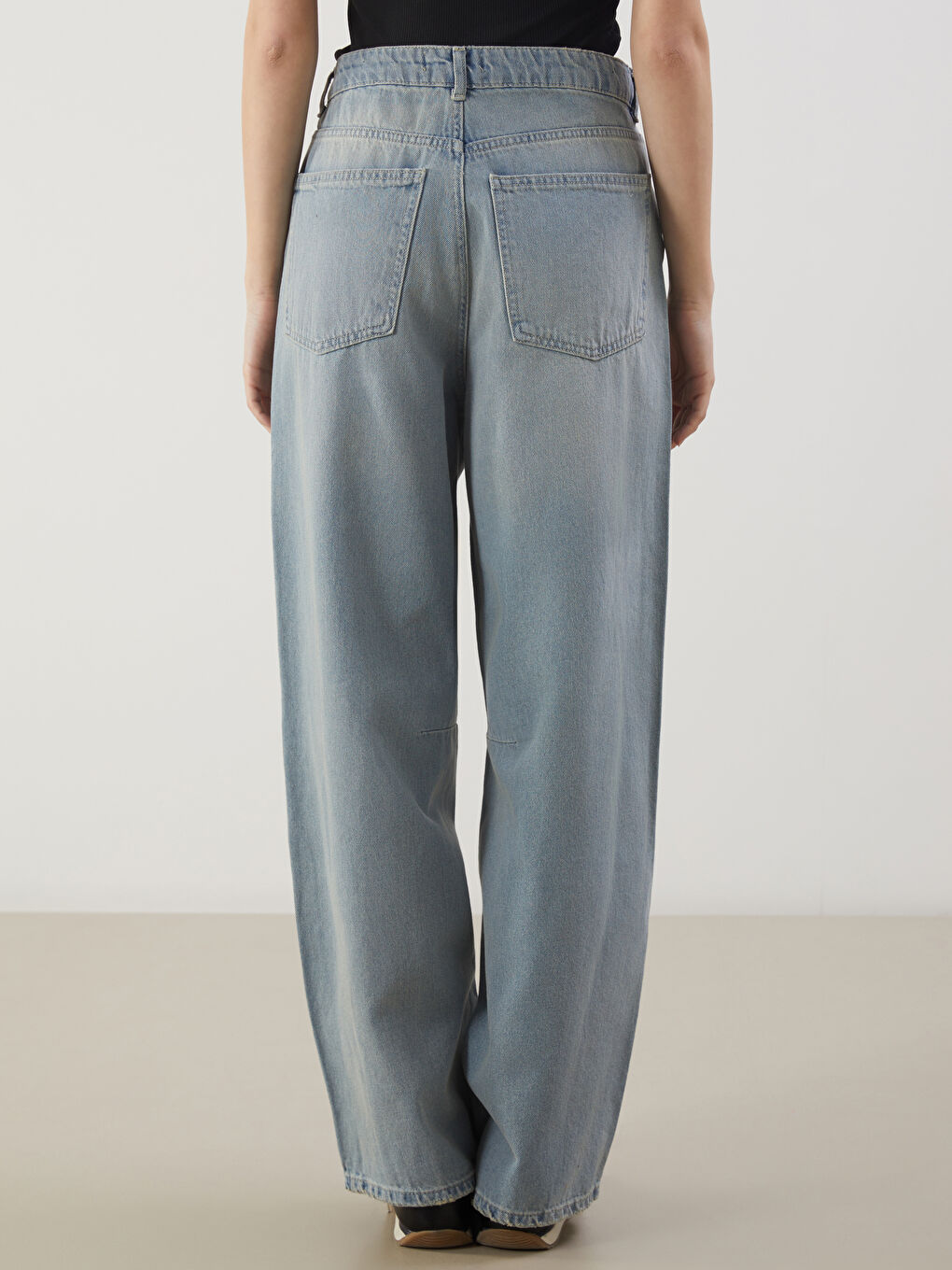 XSIDE Mavi Baggy Fit Kadın Jean Pantolon - 3