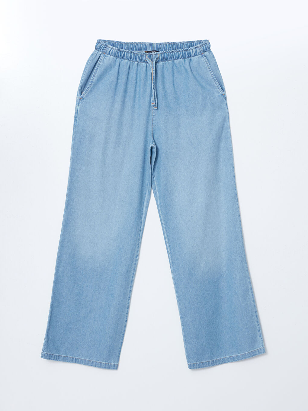 Wideleg Women's Jeans With Elastic Waist -S5DO66Z8-J0G