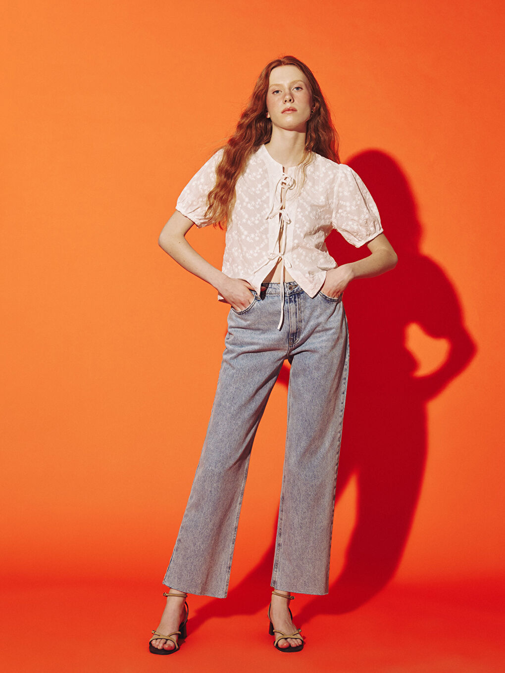 Straight Fit Women's Jeans -S5DO67Z8-K9M