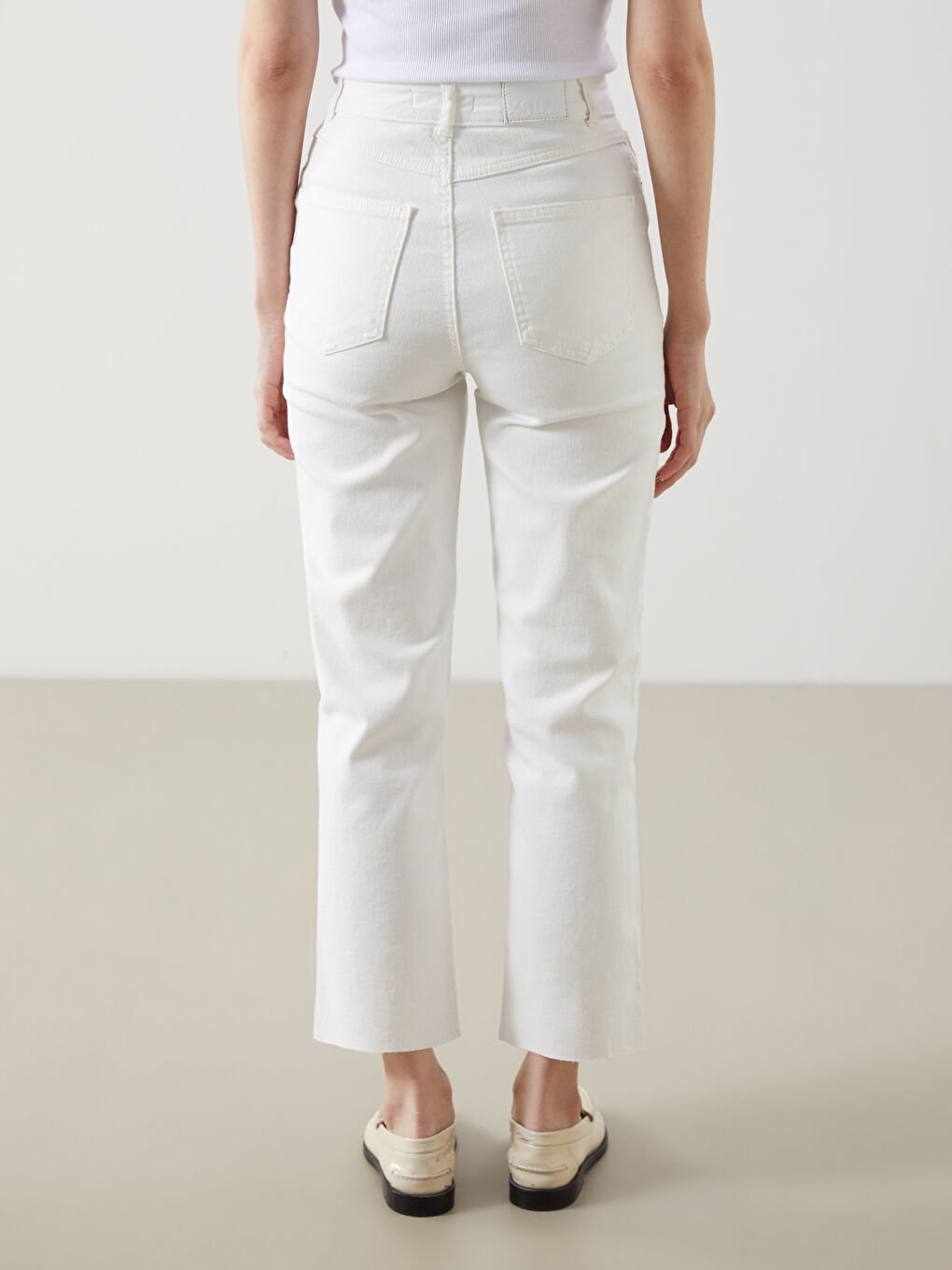 Straight Fit Women's Denim Trousers -S5DO70Z8-Q6K