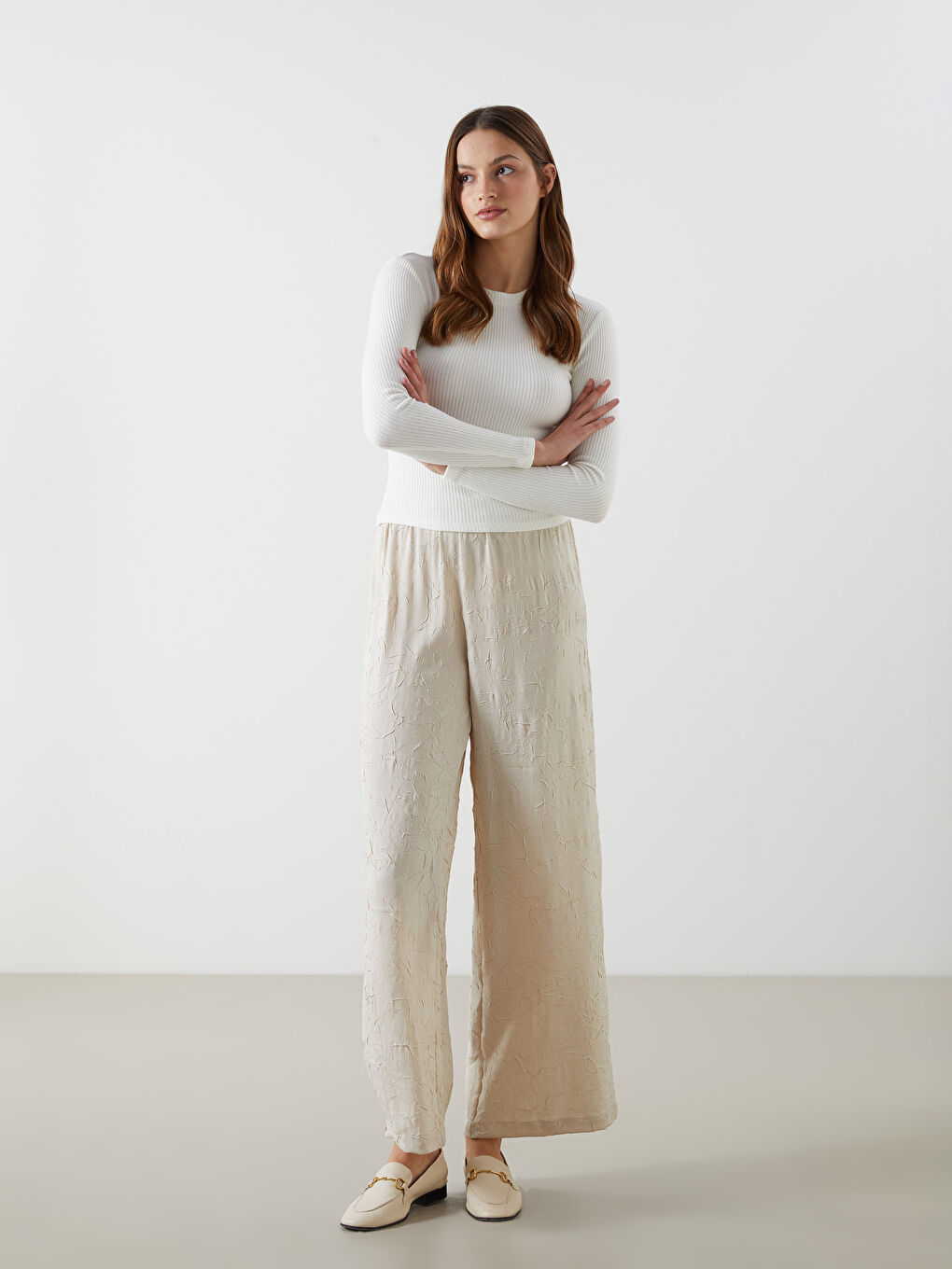 Ženske pantalone opuštenog kroja -S5DO71Z8-DXR
