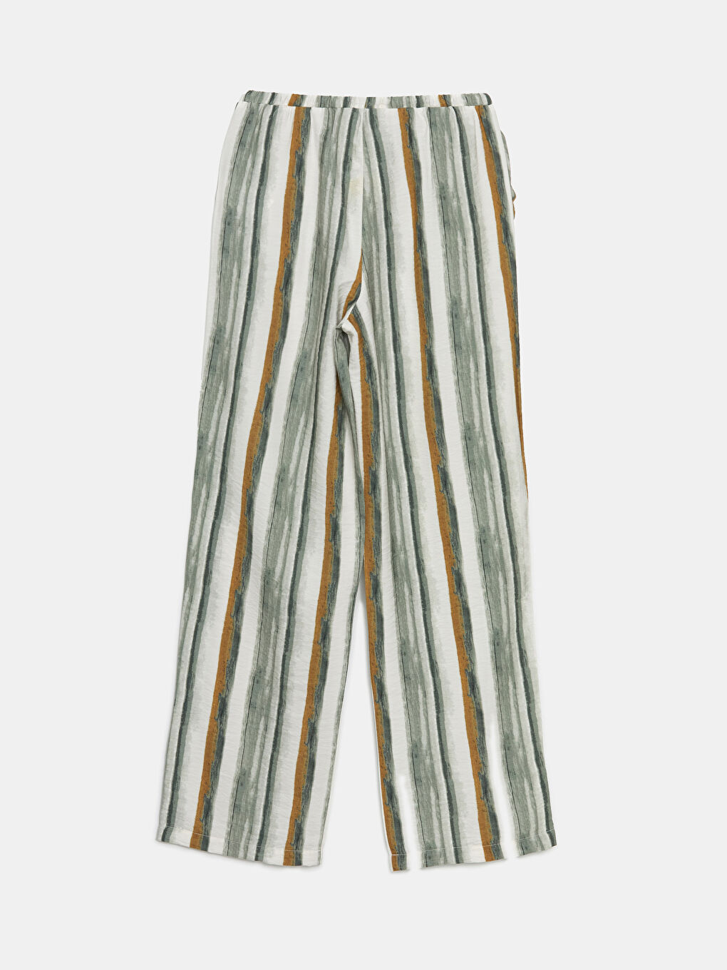 Women's Elasticated Waist Color Block Trousers -S5DO78Z8-LRR