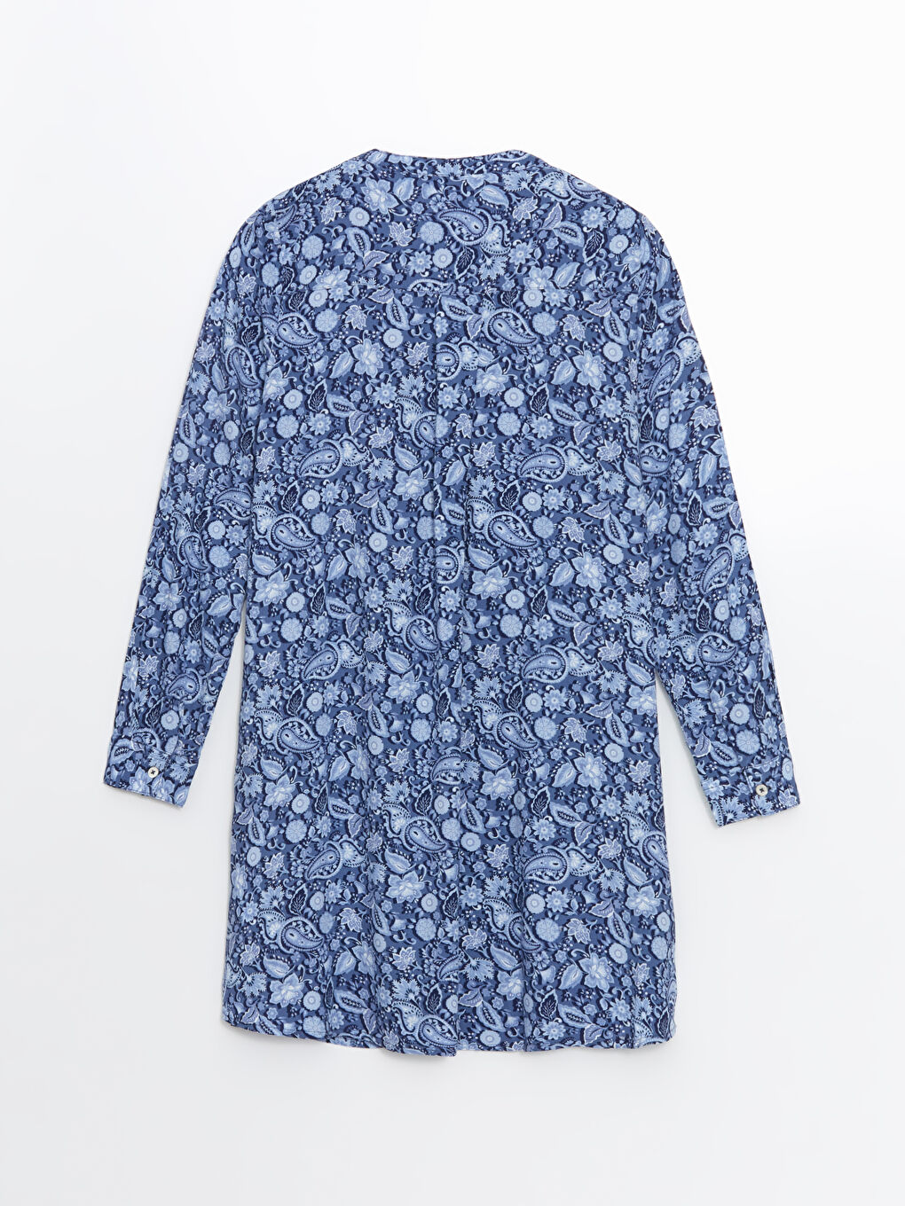 Grandad Collar Floral Women's Shirt Tunic -S5DO92Z8-LSJ