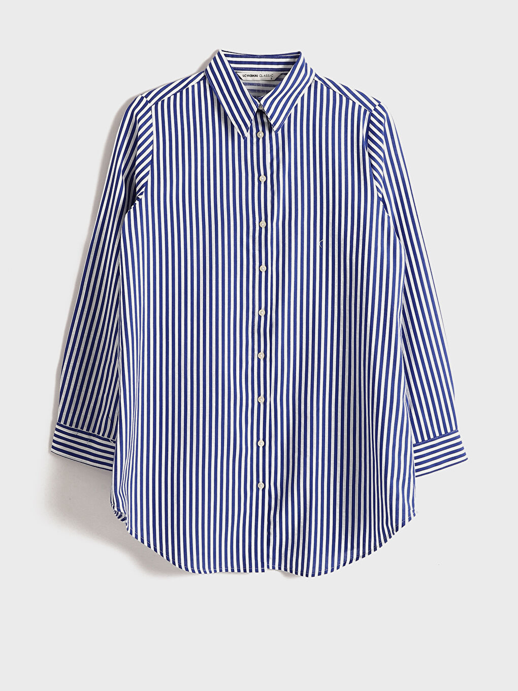 Striped Long Sleeve Women's Shirt Tunic -S5DP08Z8-LEN